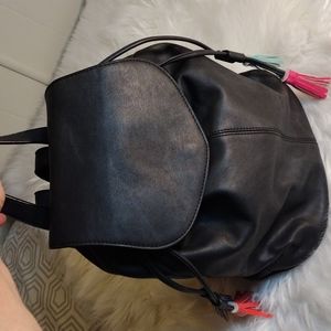 Mix No 6 backpack/purse blk 11x12x6